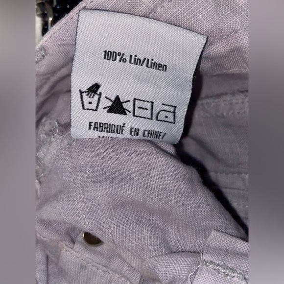 Women’s Colori Lilac 100% linen‎ mini skirt size 11 - Picture 5 of 10